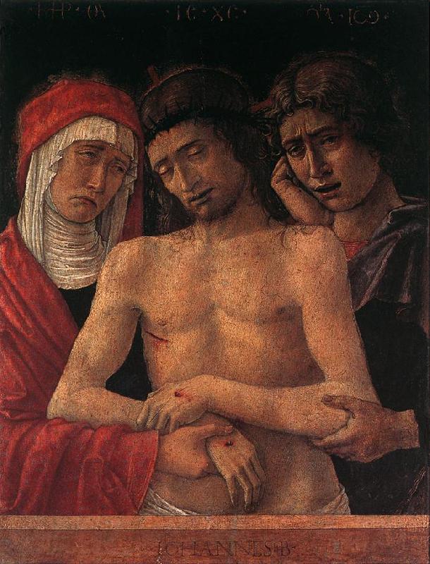 BELLINI, Giovanni Dead Christ Supported by the Madonna and St John (Pieta) fd France oil painting art